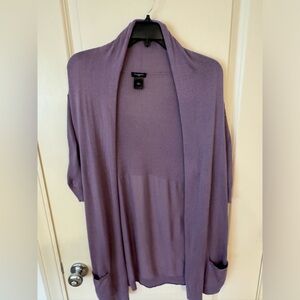 Ann Taylor loft short sleeve flyaway sweater